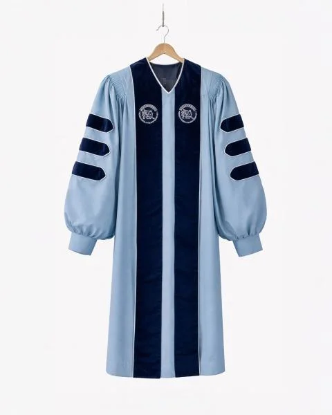 graduation dresses for doctorate PhD Blue Doctoral Gown - Academic Regalia 48 (5'3"