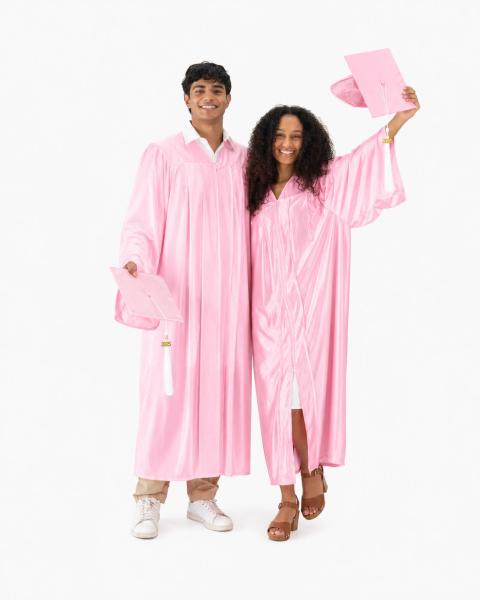Pink Graduation Caps & Gowns for Schools