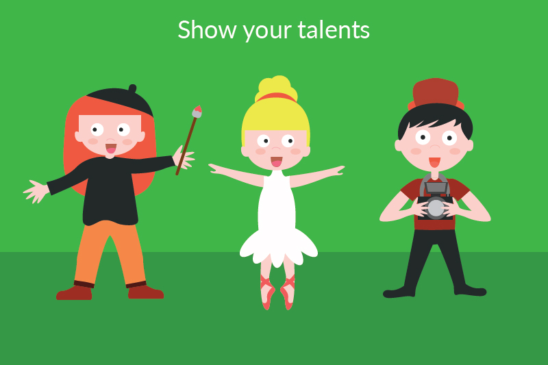 Graduation photo idea: showcase your talents
