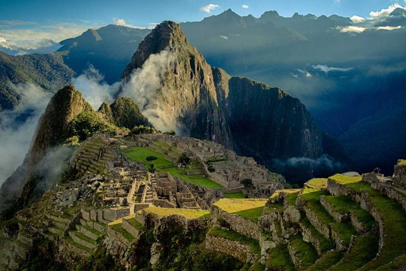 Mountain landscape near Machu Picchu in Peru