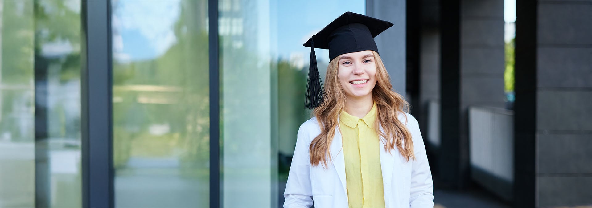 Technical and vocational graduates in academic regalia