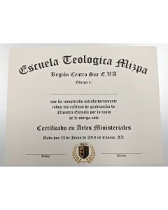 Custom Diploma - Thermo or Flat Print with Foil Stamping