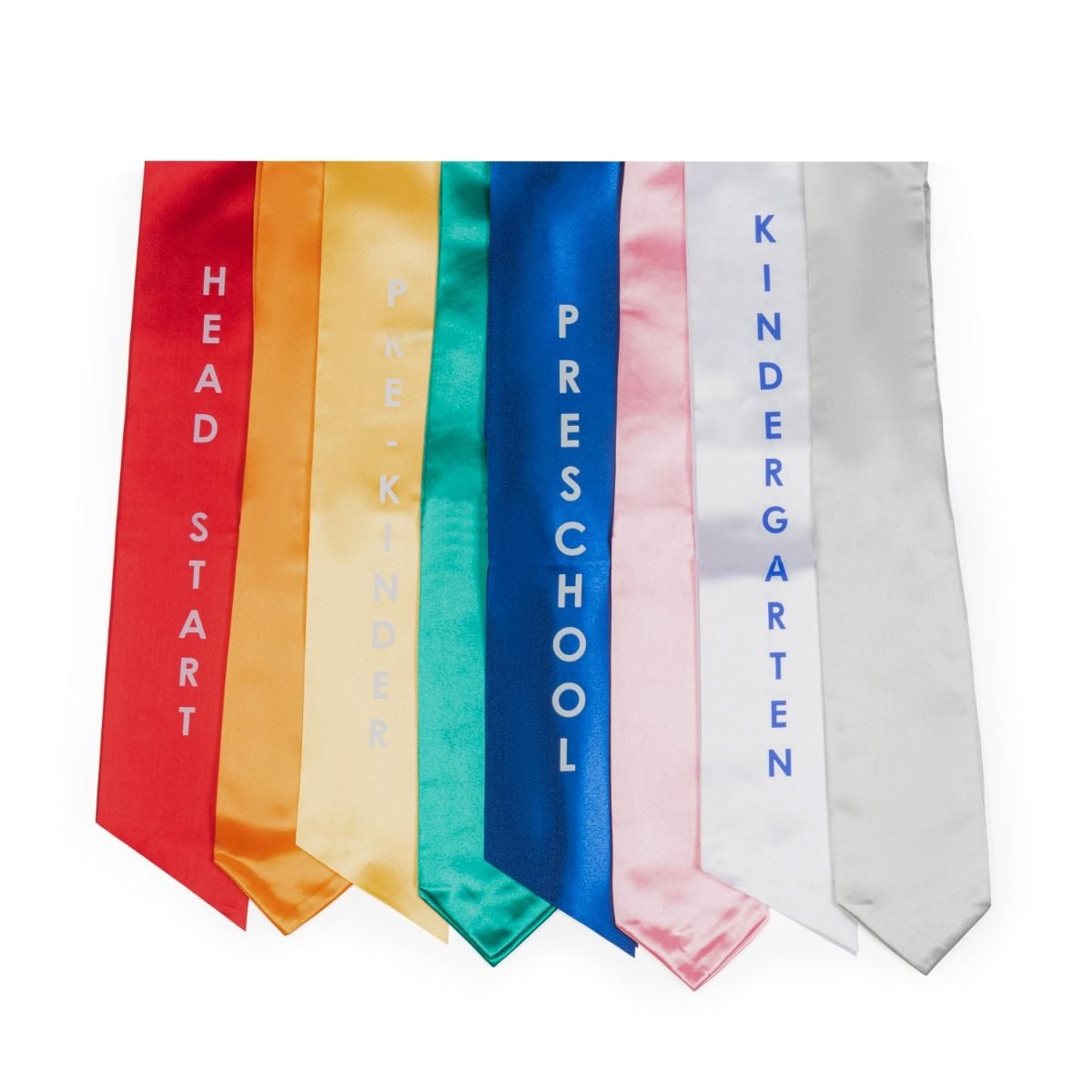 Personalisierte Vorschulabschluss-Stola Aus Satin – Kindergarten Schärpe Mit Individuellem Text/Foto – 132x9,9 Cm Oder 149x9,9 Cm – Gold & Weitere Farben