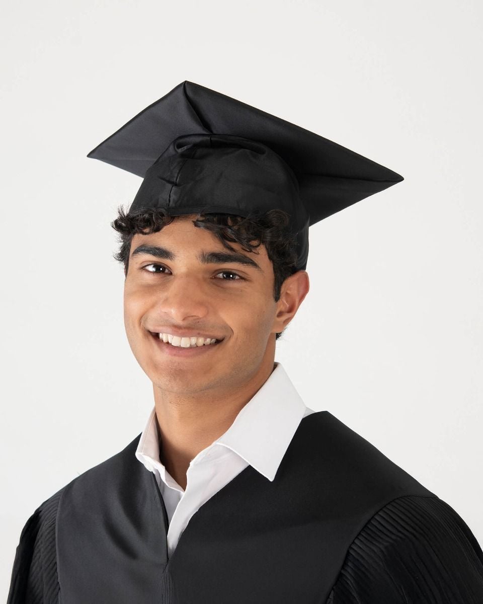 graduation dress for guys Premium Bachelors Cap & Gown, Black men graduation outfit college