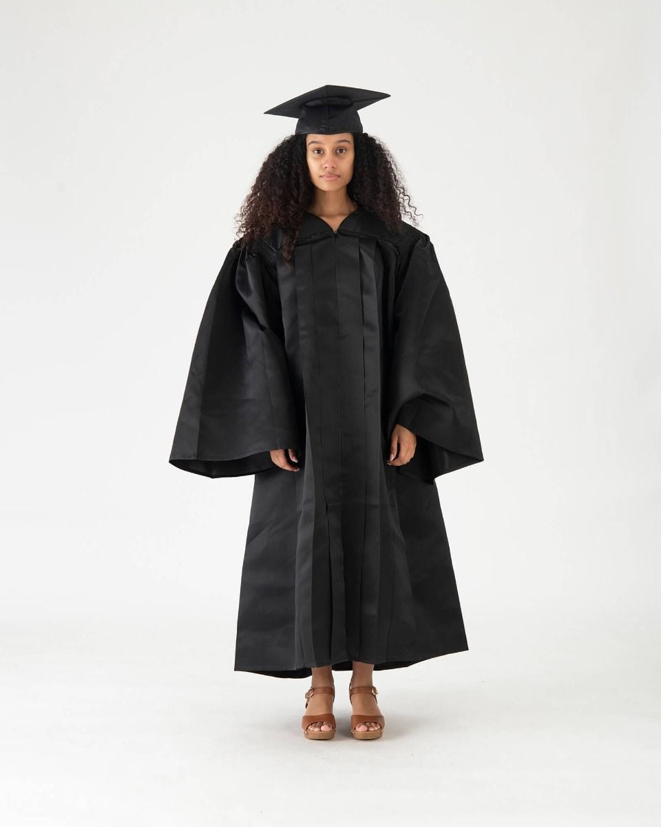 Premium Bachelors Cap & Gown, Black | Graduation Source
