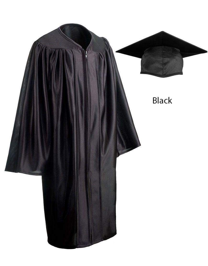 Child Shiny Cap, Gown, Tassel & Diploma Package | GraduationSource
