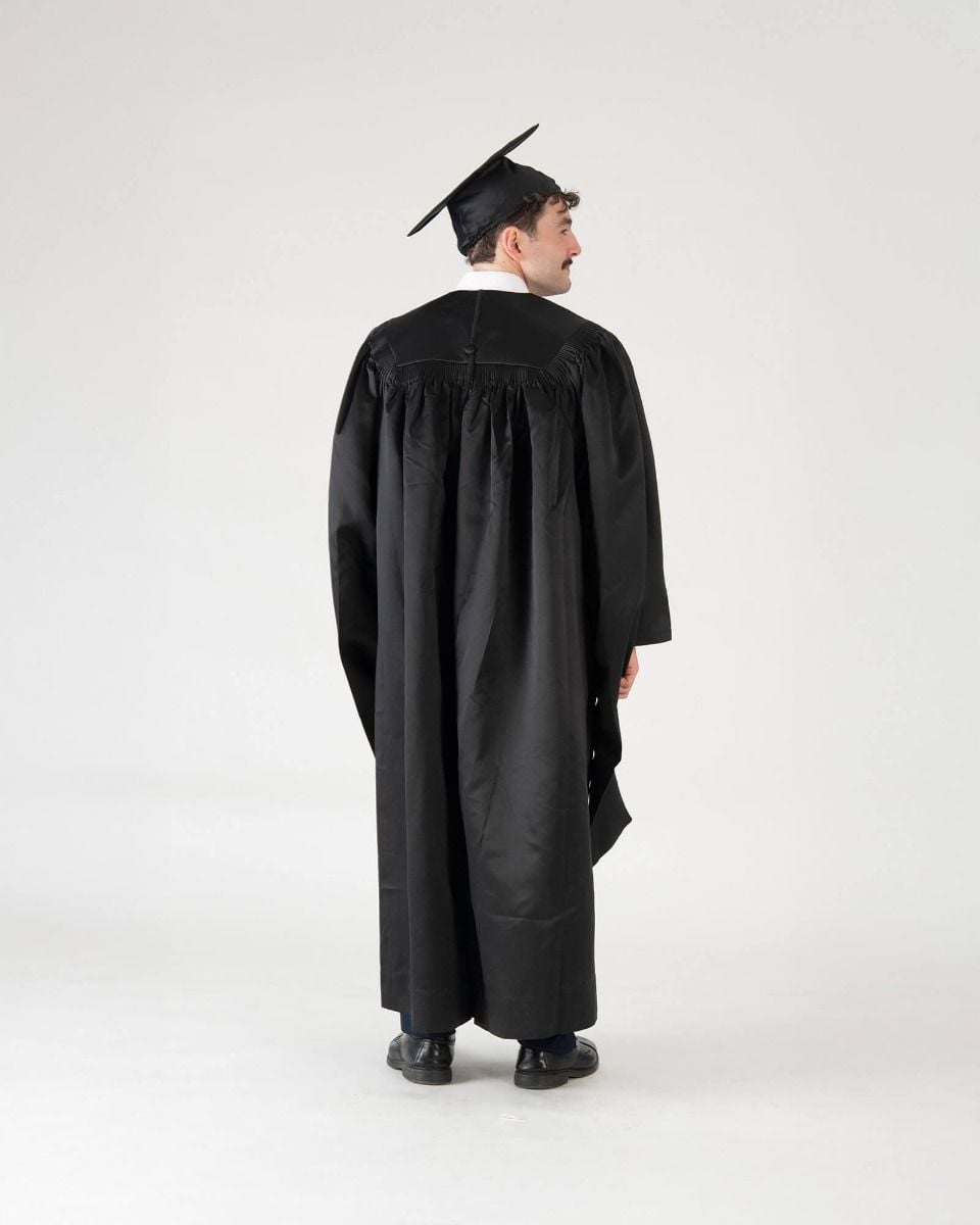 Premium Masters Cap & Gown, Black | Graduation Source Premium Masters Cap & Gown, Black | Graduation Source