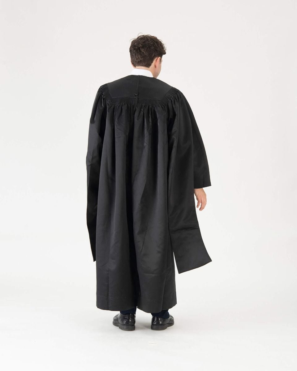 Premium Masters Gown (Satin), Black | Graduation Source