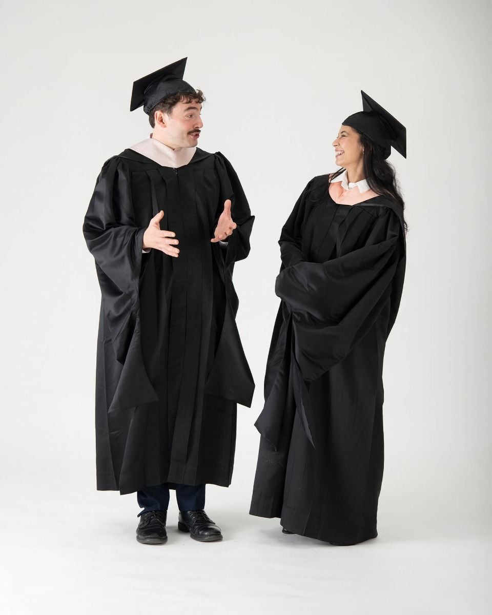 Classic+ Plus Masters Cap & Gown, Black | Graduation Source Classic+ Plus Masters Cap & Gown, Black | Graduation Source