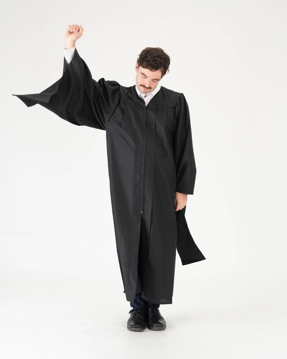 slim fit dress slacks Classic Master Graduation Gown & Colorful Hood | University Regalia
