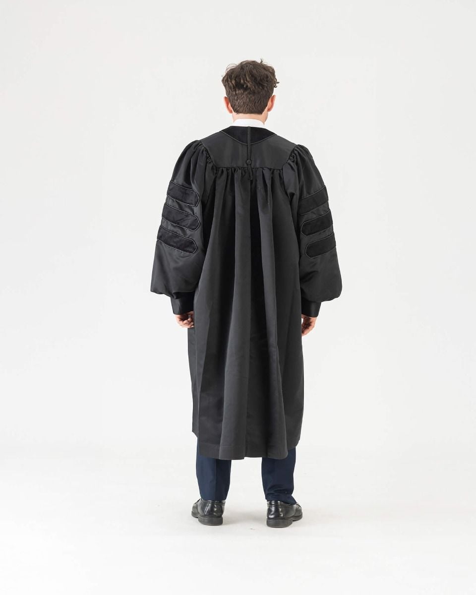 Classic Doctoral Gown, Black | Graduation Source