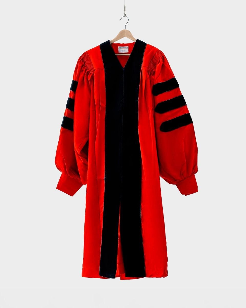 Girl Red Doctoral Gown Graduation Gown Academic Dress Academic Robes Graduate Gown Girl Red Doctoral Gown Graduation Gown Academic Dress Academic Robes Graduate Gown