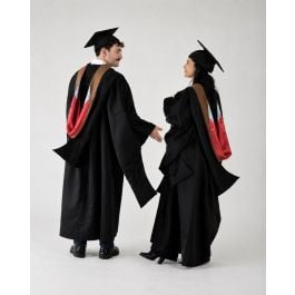 Premium Masters Hood (satin finish), Multicolor | Graduation Source