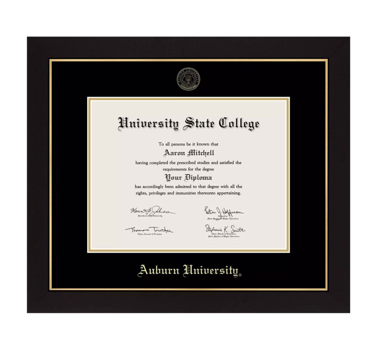 Auburn University Diploma Frame Auburn University Diploma Frame