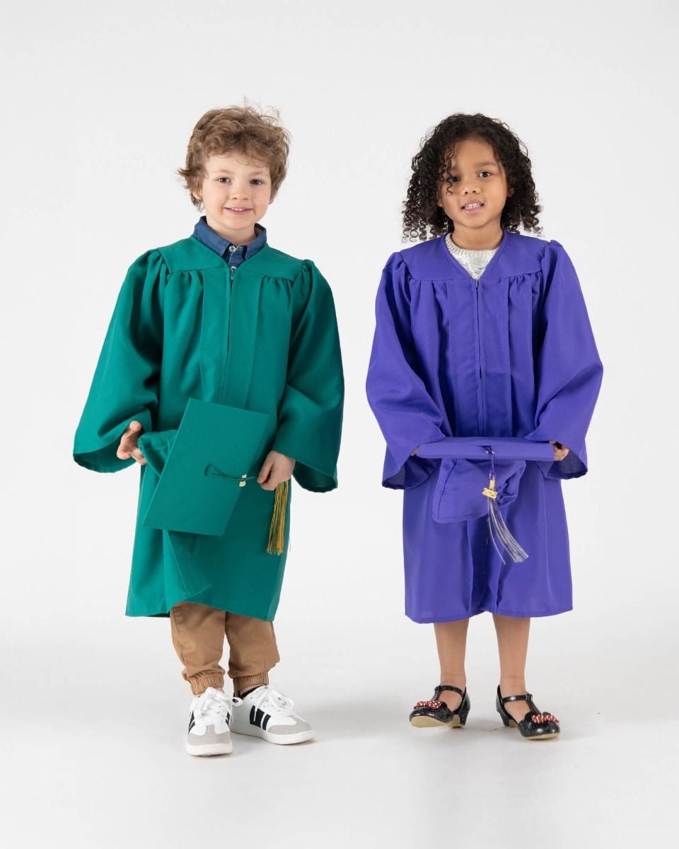 Child Matte Cap, Gown & Tassel Package
