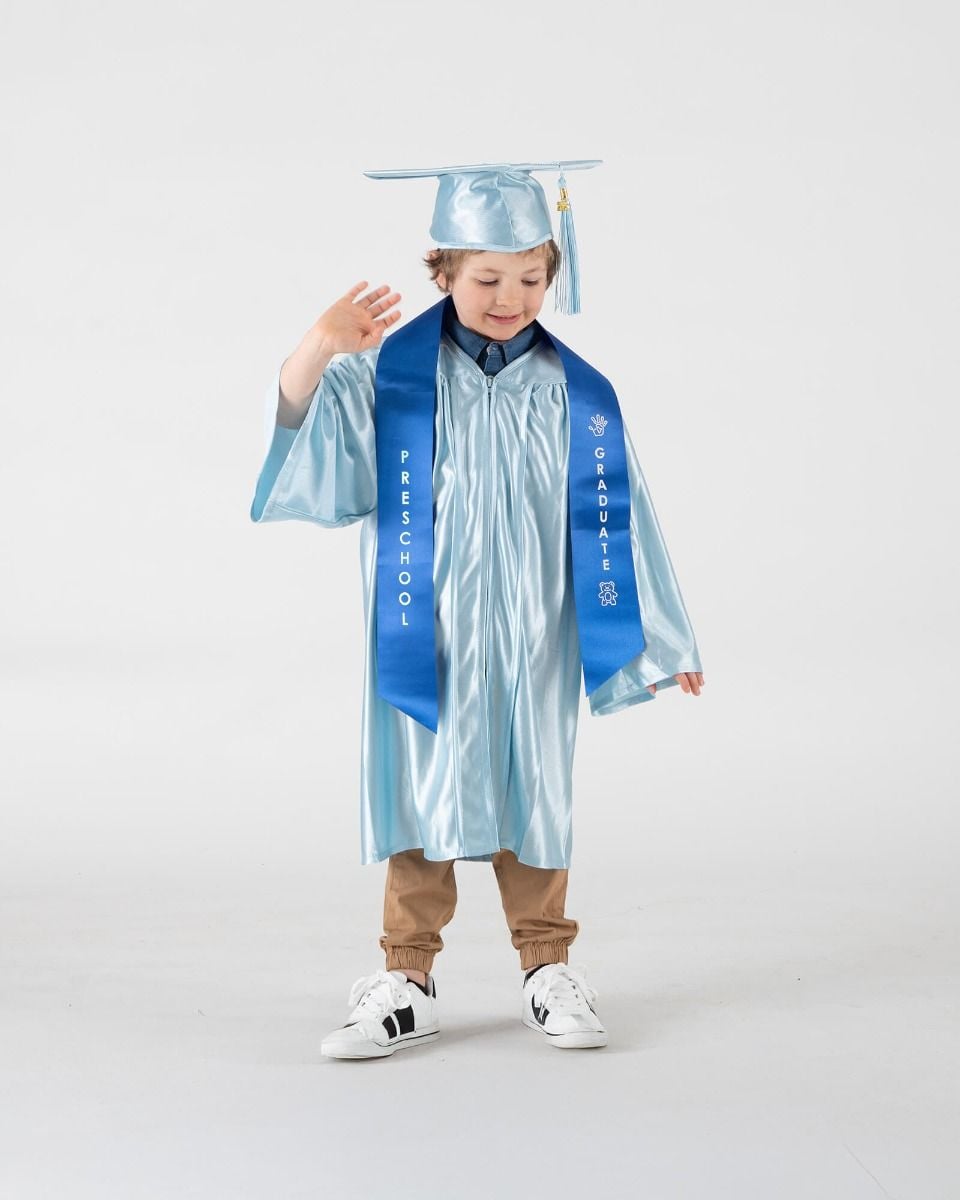 Child Preschool Imprinted Royal Sash Child Preschool Imprinted Royal Sash