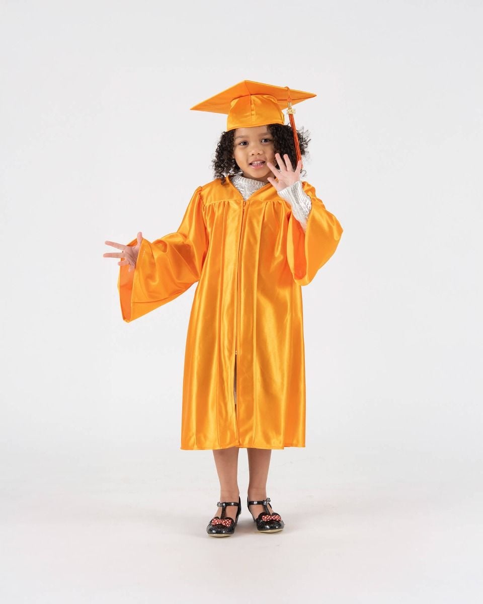 slim fit dress slacks Child Matte Light Blue Graduation Gown - Preschool & Kindergarten Gowns 27 (3'6