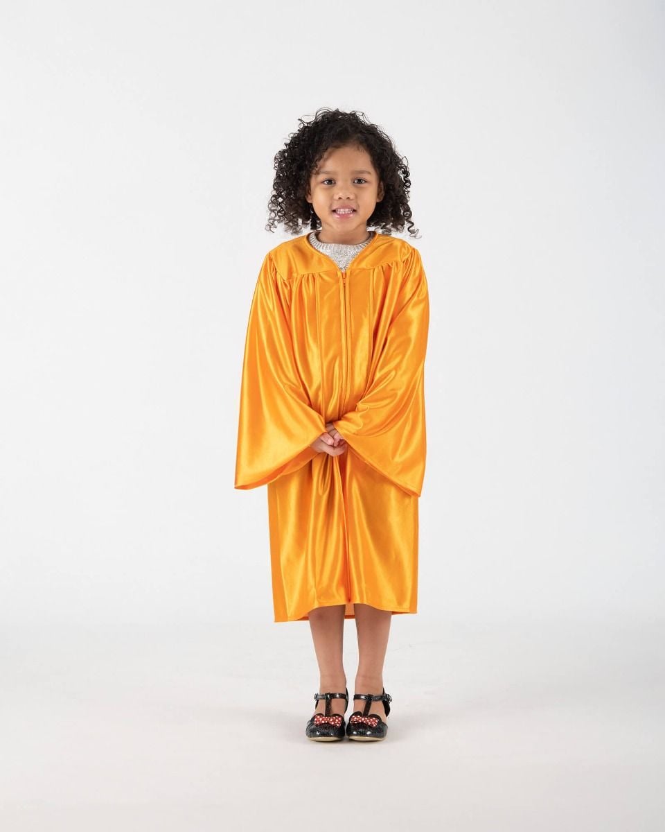 slim fit dress slacks Child Shiny Red Graduation Cap & Gown