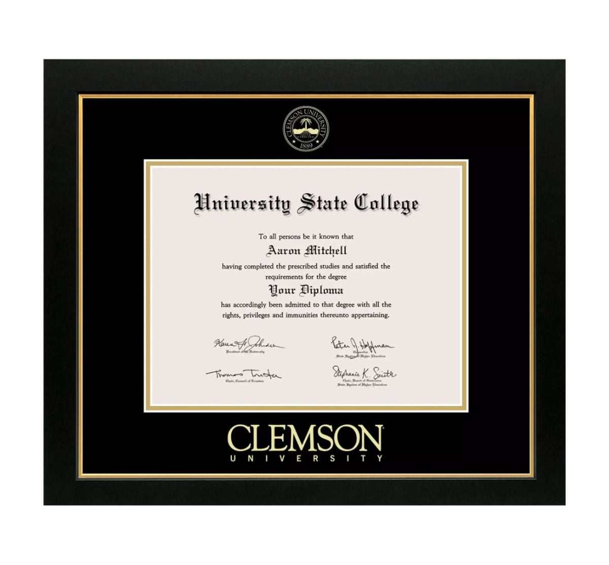 Clemson University Diploma Frame Clemson University Diploma Frame