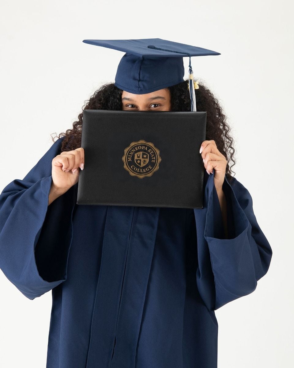 Custom 2-Color Graduation Gown | GraduationSource