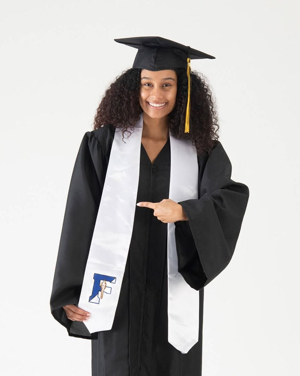 Custom Full-Color Imprinted (1 Side) Graduation Stole 