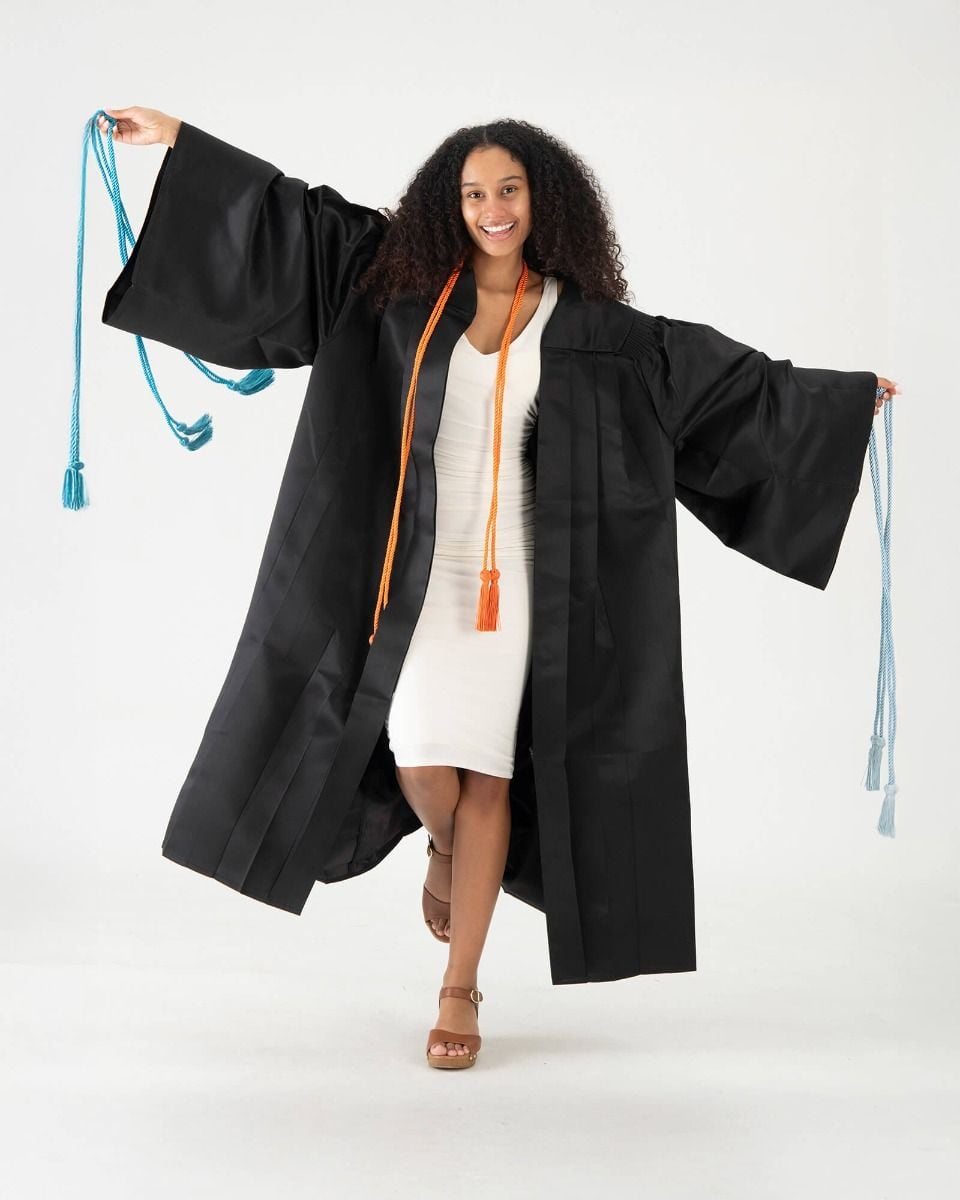 Custom 2-Color Graduation Gown | GraduationSource
