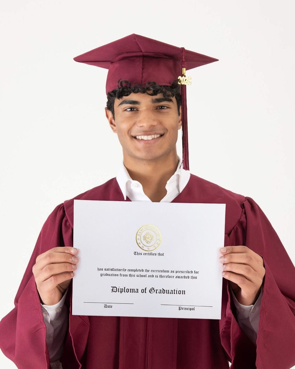 Gold Foiled White Stock Diplomas