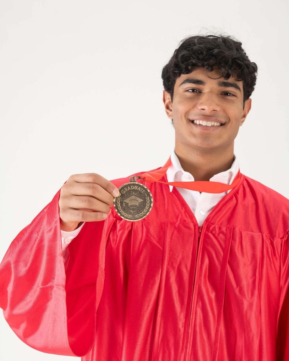 Adult Graduate Medal With Ribbon