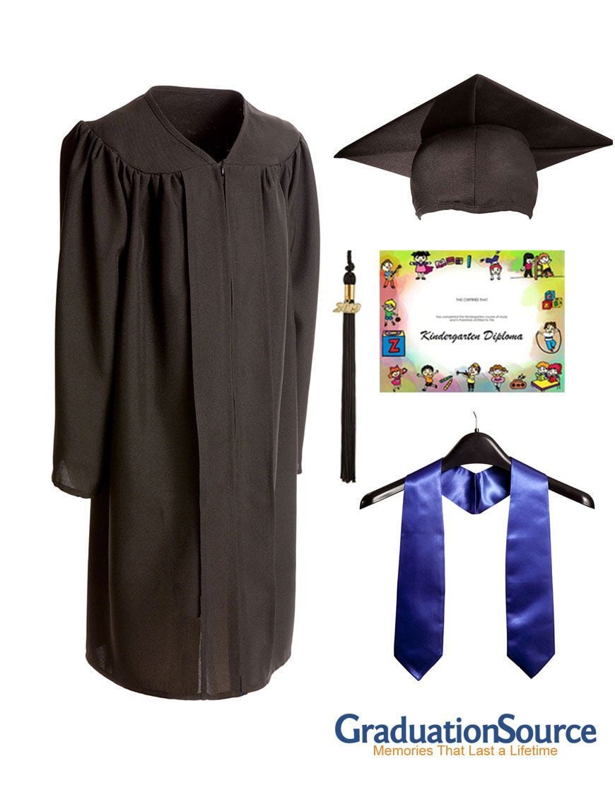 Demo Academy Child Cap, Gown, Tassel, Stole & Diploma Cover