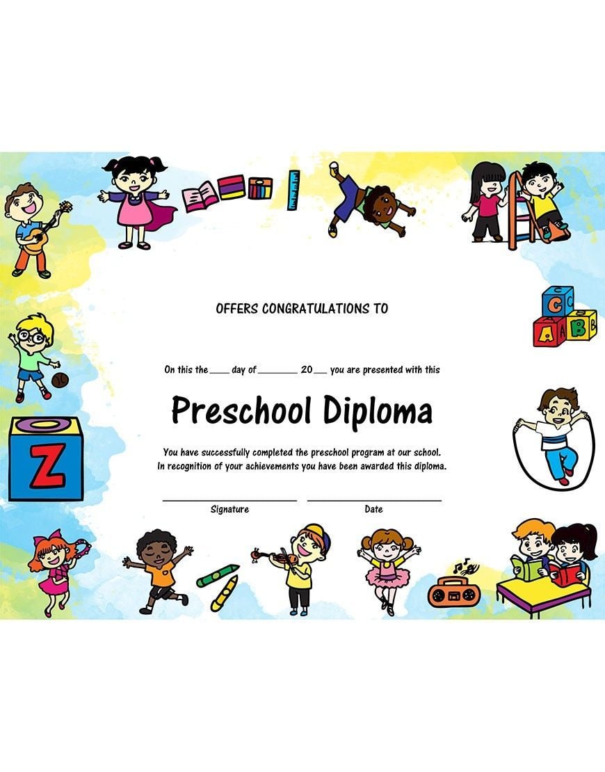 Preschool Diploma - Version 2