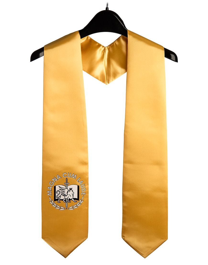 Imprinted Gold Magna Cum Laude Stole
