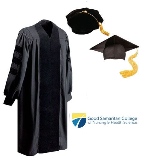 Faculty Doctorate Premium Matte Graduation Cap or Tam, Gown & Tassel/Bullion