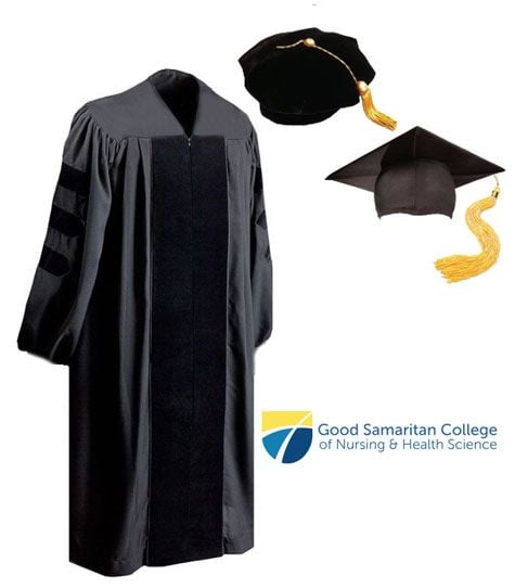 Faculty Doctorate Value Matte Graduation Cap or Tam, Gown & Tassel/Bullion