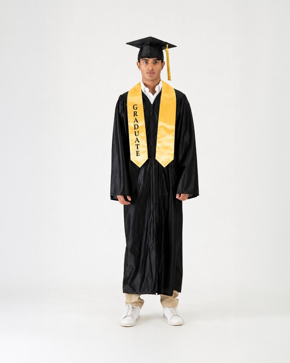 Imprinted Gold Graduate Stole Imprinted Gold Graduate Stole