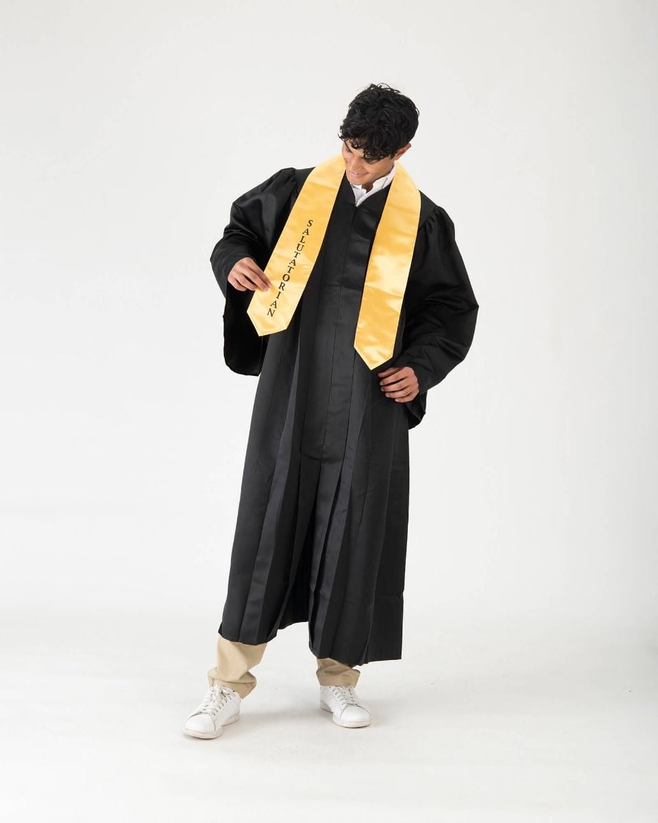 Imprinted Gold Salutatorian Stole