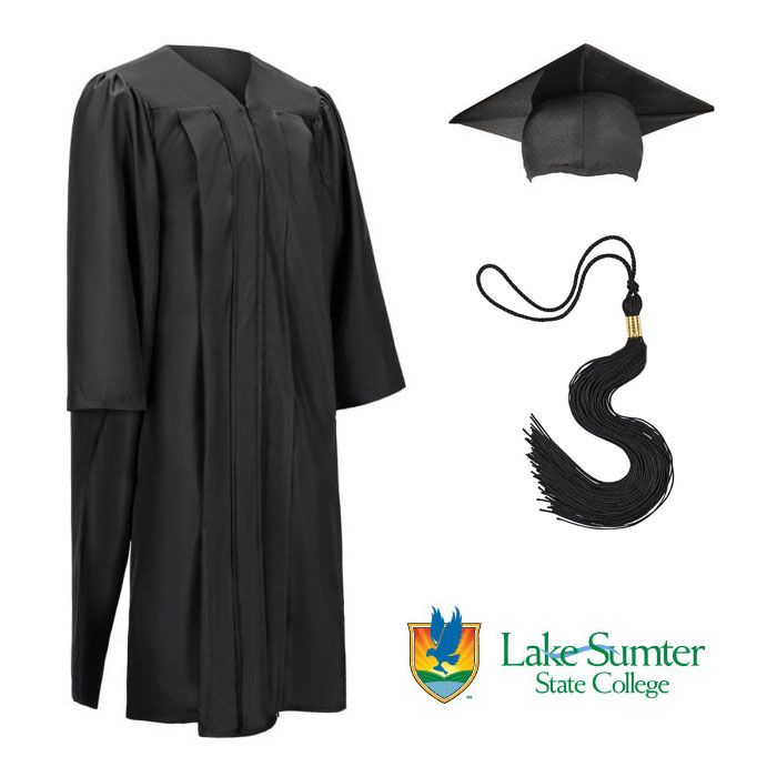 Lake Sumter Faculty Masters Matte Graduation Cap, Gown & Tassel