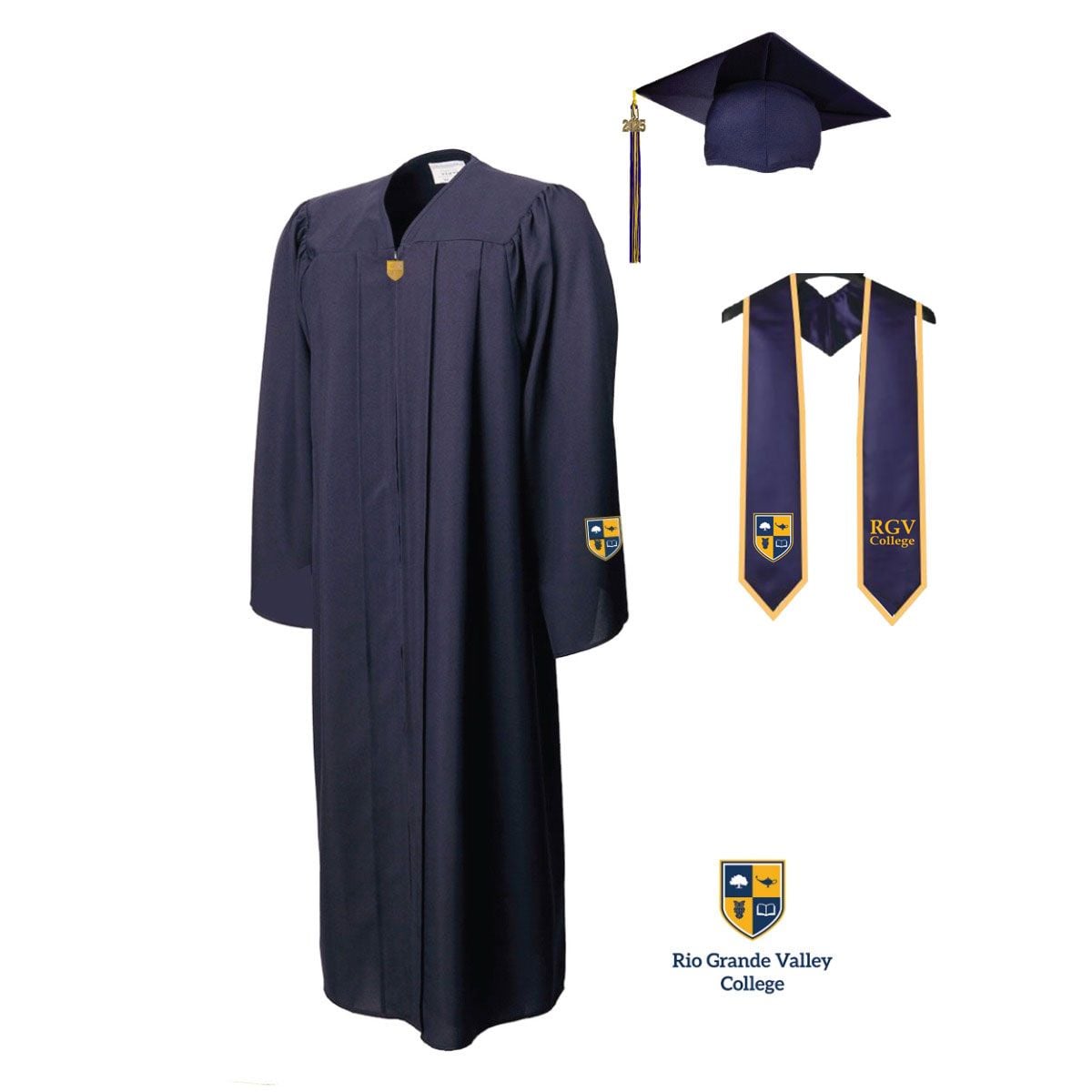 Navy Cap, Gown & Tassel (Medical Assistants, Pharmacy Technician & Emergency Medical Technician, Certified Nurse Aide Program)