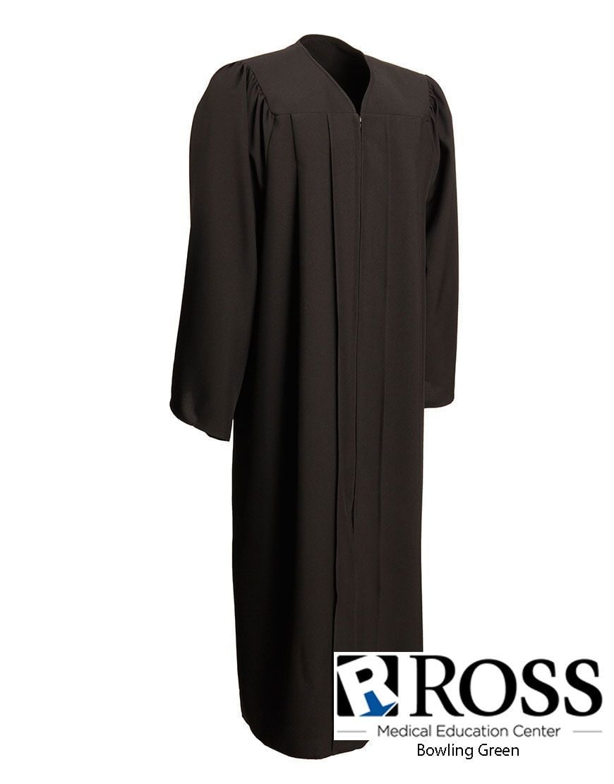 Ross Medical Education - Bowling Green - Black Matte Graduation Gown