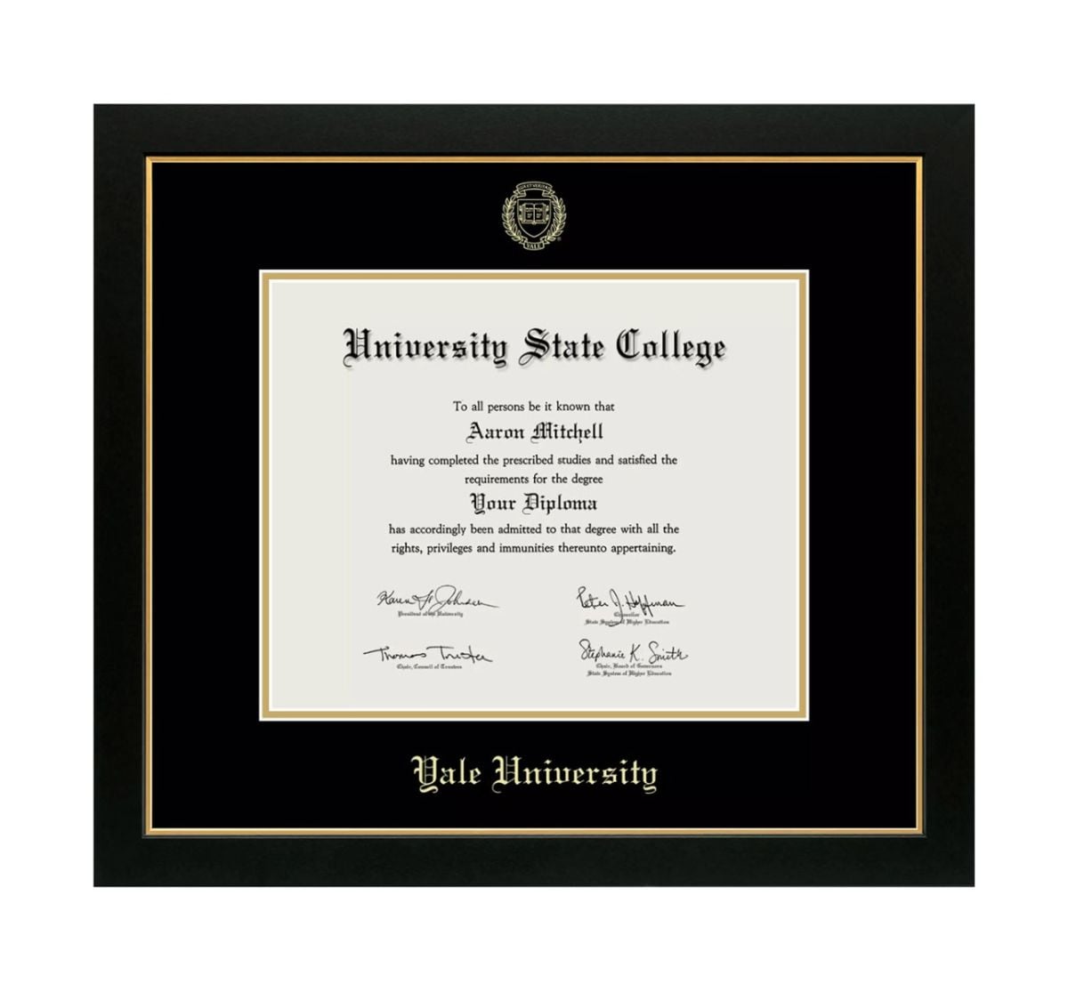 Yale University Diploma Frame Yale University Diploma Frame