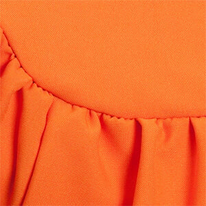 Orange matte graduation fabric swatch