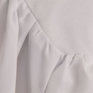 White matte graduation fabric swatch