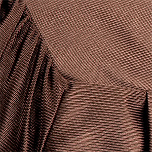 Brown shiny graduation gown fabric