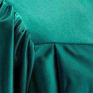 Emerald Green shiny graduation gown fabric