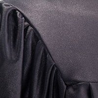 Black Shiny Graduation Gown Color Swatch