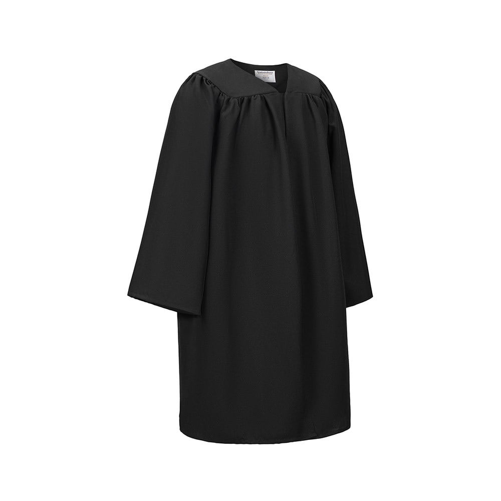 Black Essentials Graduation Gown