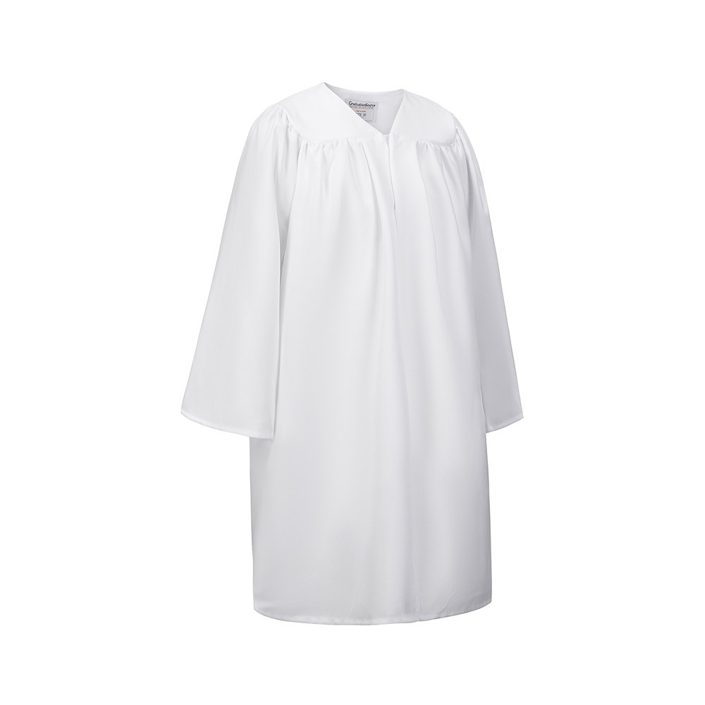 White Essentials Graduation Gown