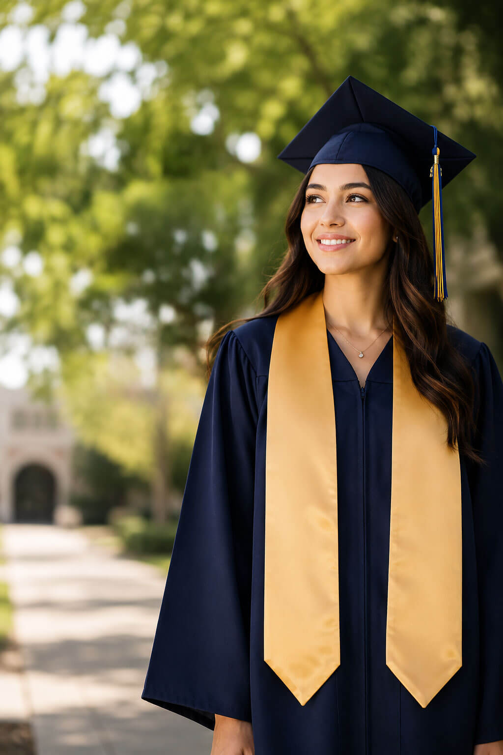 Graduation stoles and sashes for commencement ceremonies