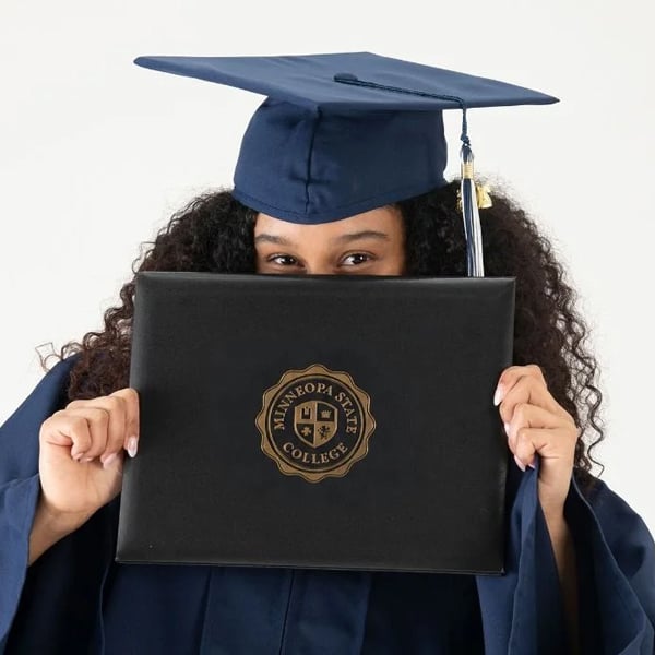 Graduation diploma covers for ceremony presentations