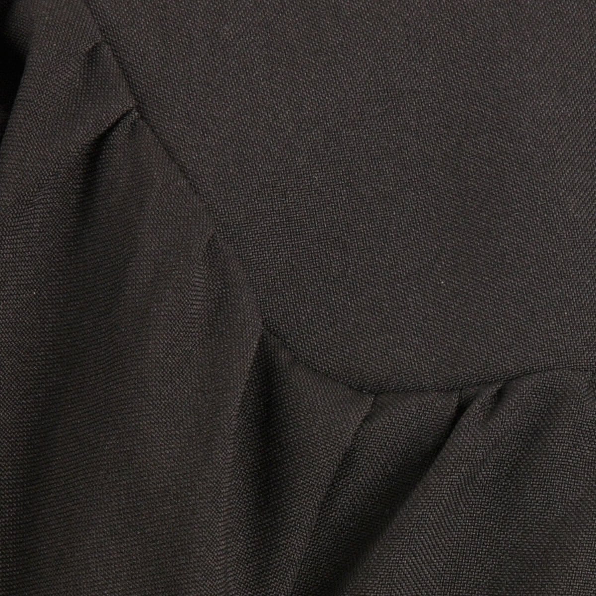 Black matte graduation gown fabric swatch