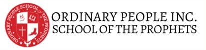 Ordinary People Inc. School of the Prophets Graduation Logo